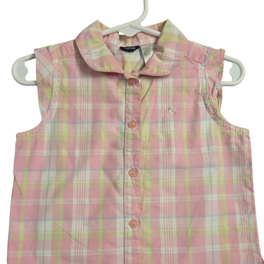 Izod Baby Pastel Plaid Sleeveless Shirt